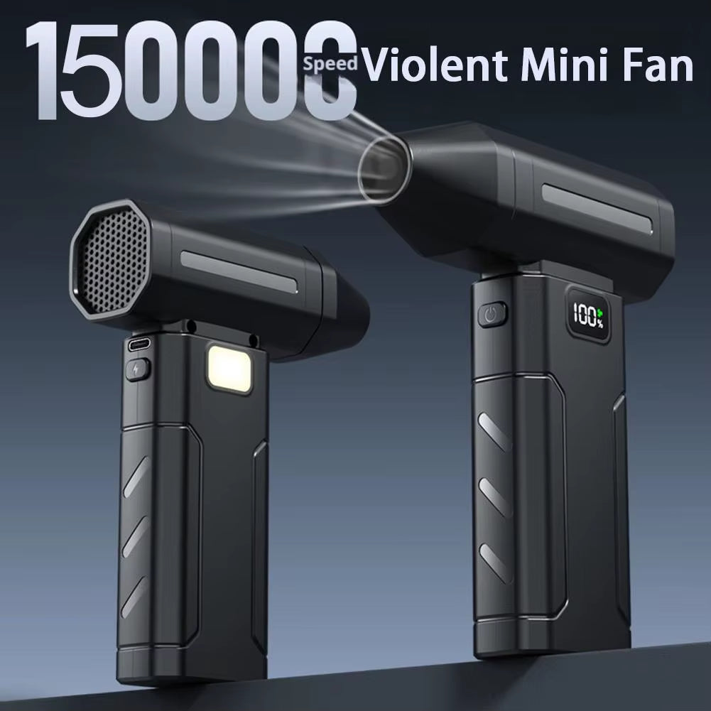 X8 Brushless Turbo Jet Fan Blower 150000RPM Powerful Electric Air Blower Vacuum Dust Cleaner Portable Dust Cleaner Violent Fan